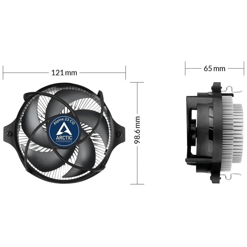 Cooler Cpu Arctic Alpine 23 C0 Amd Socket Am4 Am3 Am2 Fm1 Fm2